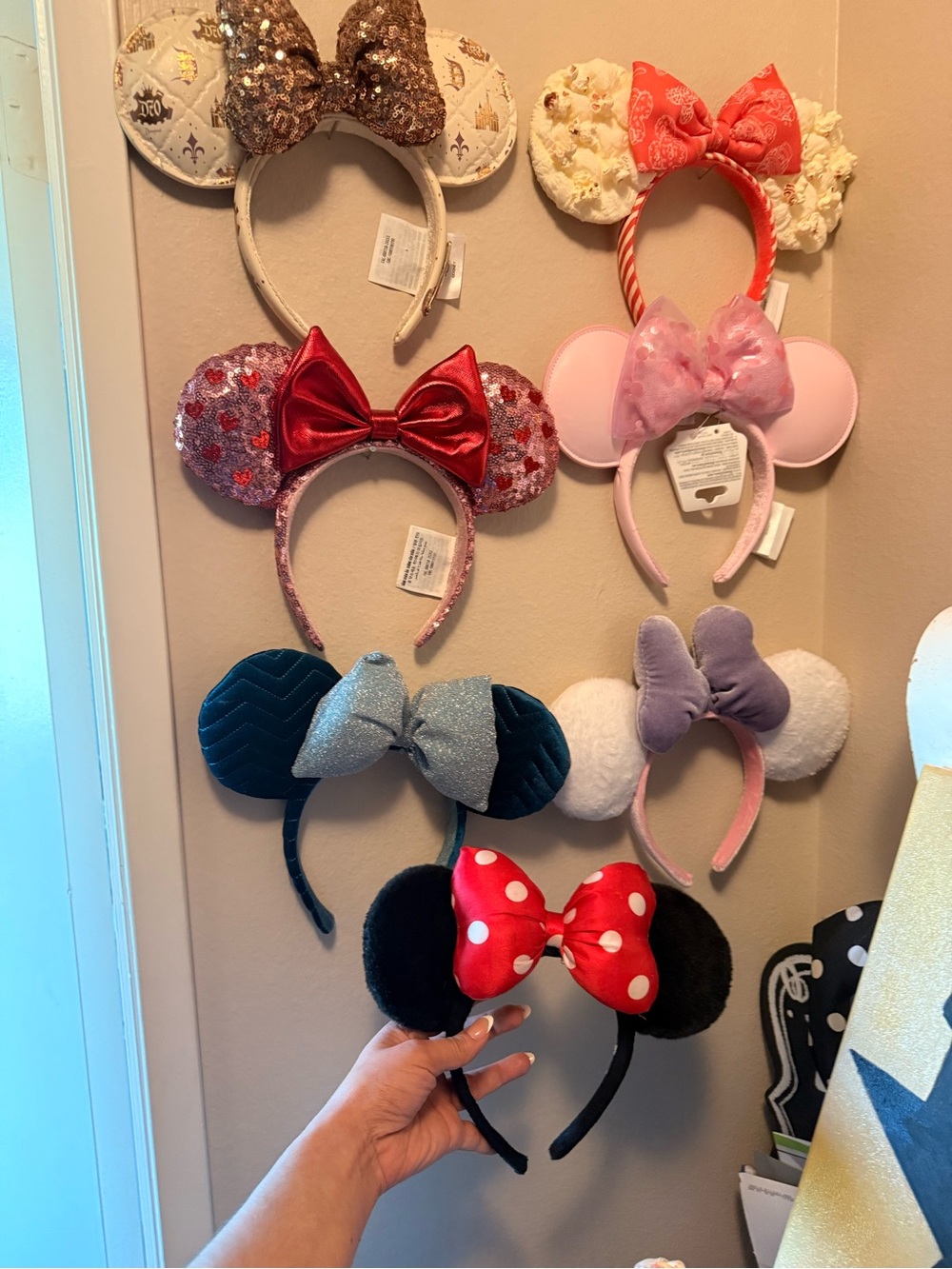 Lot-Disney Minnie Mouse (and one Daisy Duck) Bow Ears Headbands